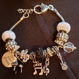I Love Music Vision Charm Bracelet